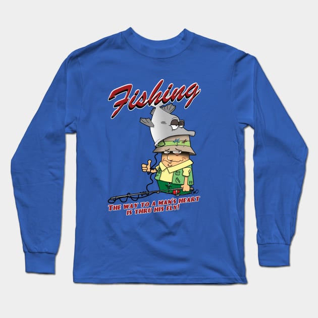 Fishing! Long Sleeve T-Shirt by wickeddecent